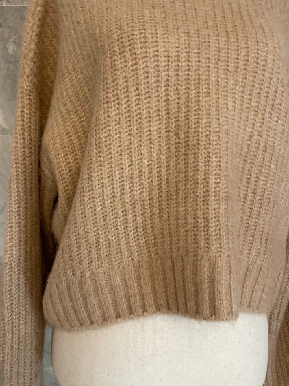 WAYF Ribbed Twist Back Sweater - Picture 3 of 8